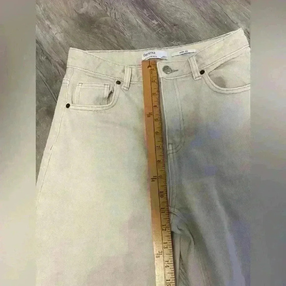 Bershka Beige Wide Leg Jeans - Picture 8 of 12